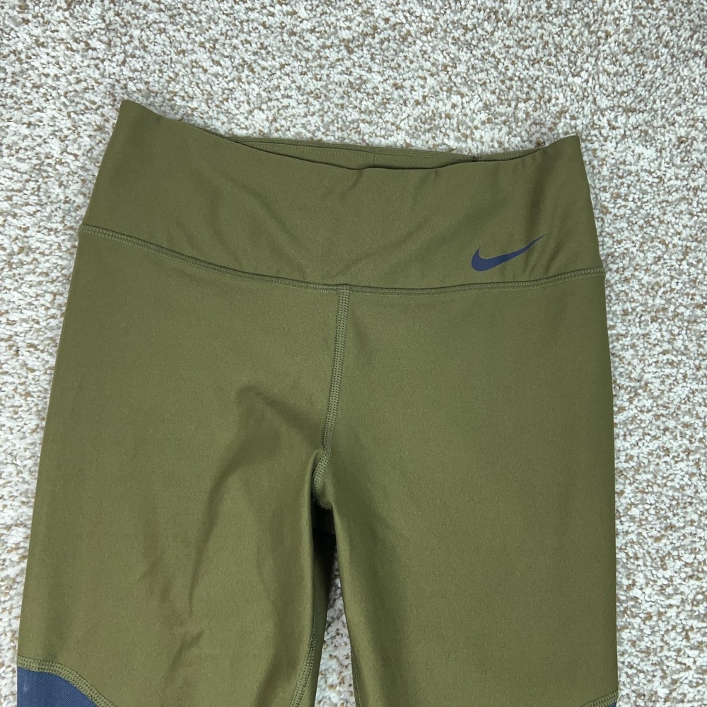 Nike Pants Womens Small Multicolor Dri-FIT Ankle Leggings Colorblock Yoga Gym - Picture 2 of 11